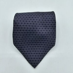 Mens Necktie DKNY, Grey Blue, Vintage 100% Silk, measurements are 56 by 4 inch